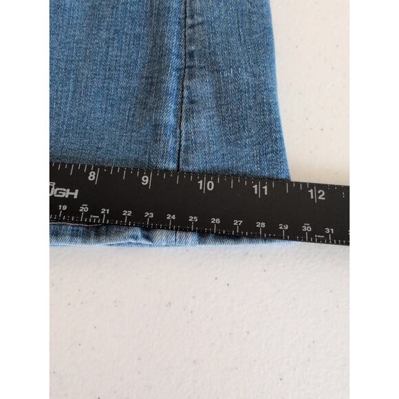 American Eagle Jeans Women Size 14* (32x30) Super Hi-Rise Flare Medium Wash - Picture 9 of 10
